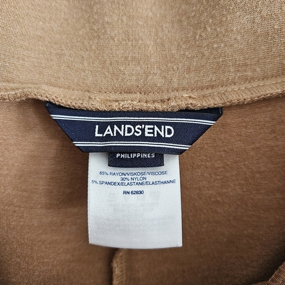 NWOT Lands End Ponte Knit Trumpet Flare Midi Skirt - Picture 8 of 9